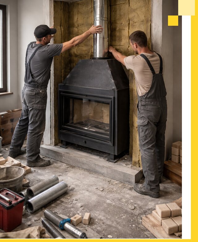 Изготовление и монтаж закрытых каминов в Сасове под ключ