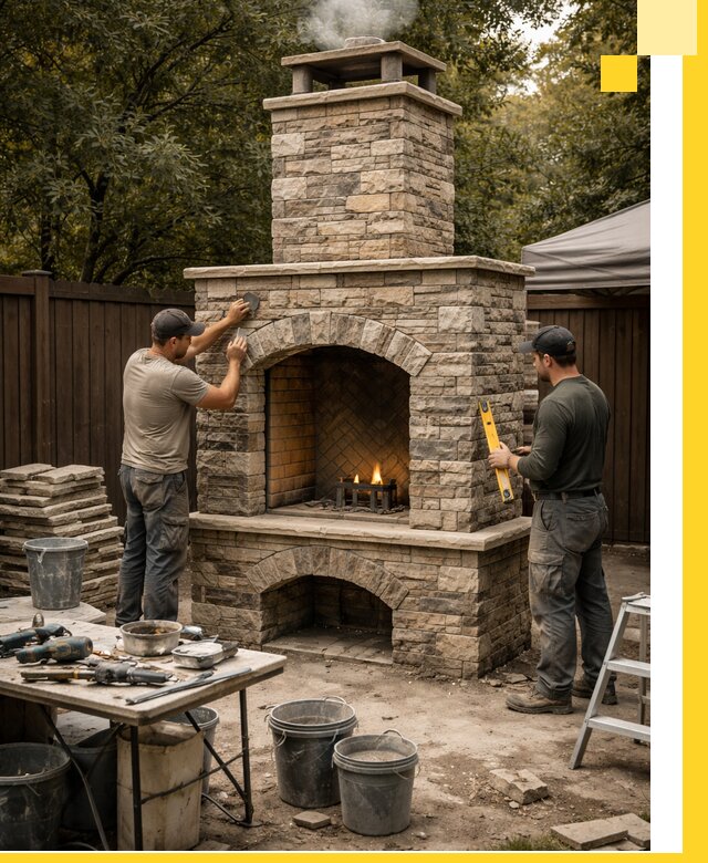 Проектирование и установка уличных каминов в Сасове