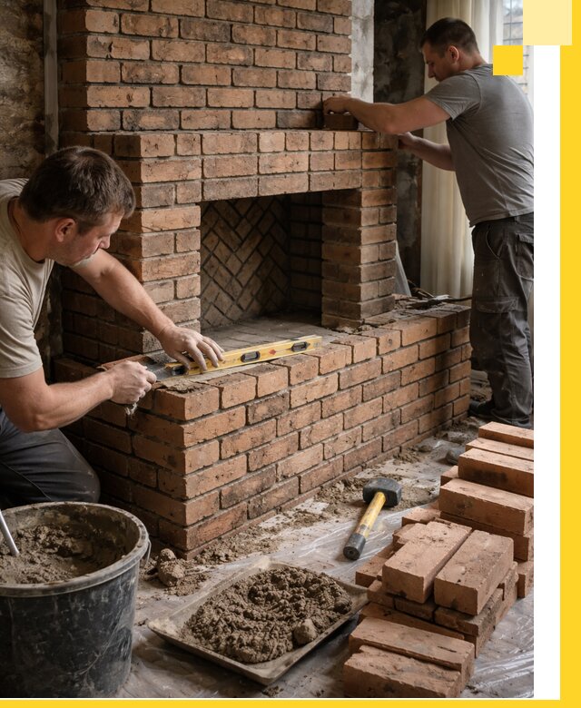 Изготовление и установка кирпичных каминов в Сасове