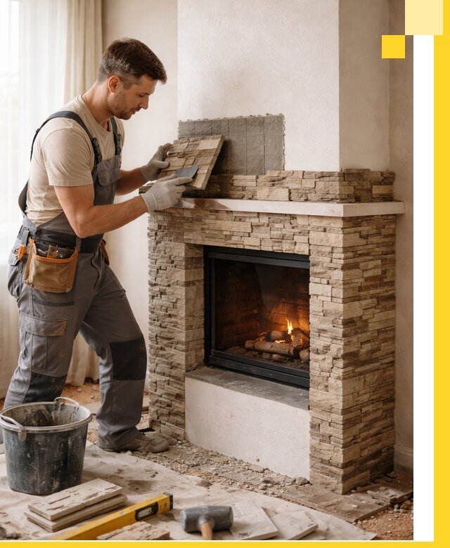 Изготовление и монтаж каминов для дома под ключ в Сасове