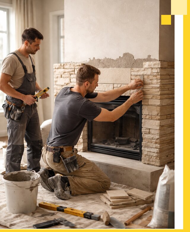 Установка и монтаж каминов для загородного дома в Сасове