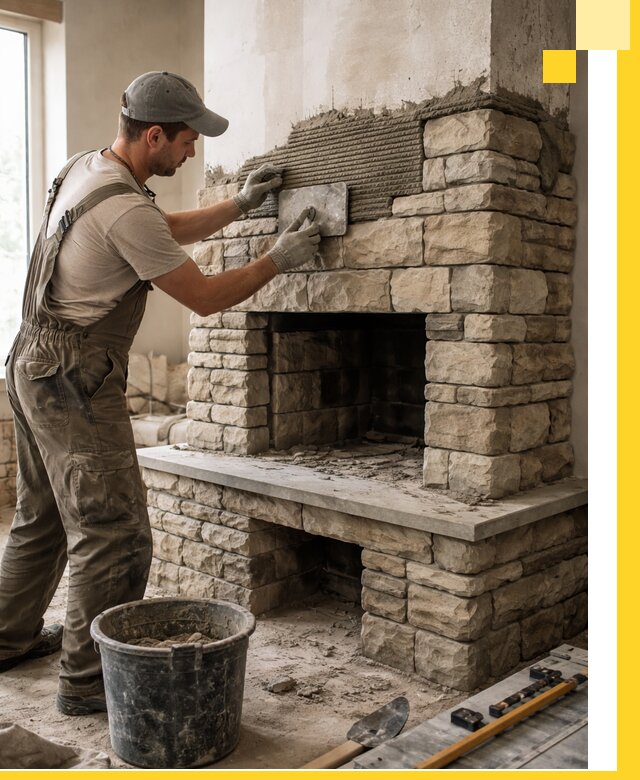 Строительство каминов под ключ в Сасове от проектирования до монтажа