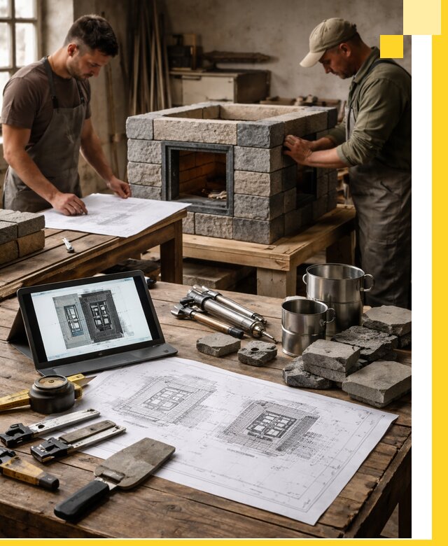 Разработка проектов печей с согласованием и монтажом в Сасове