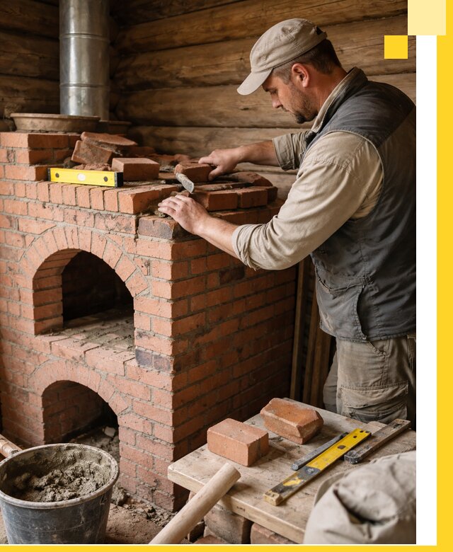 Изготовление и установка русских печей в Сасове под ключ