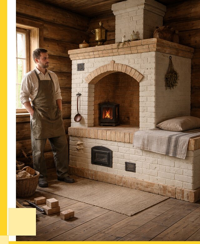 Русские печи с лежанкой под ключ в Сасове от 151575 р. ЭриданСсв