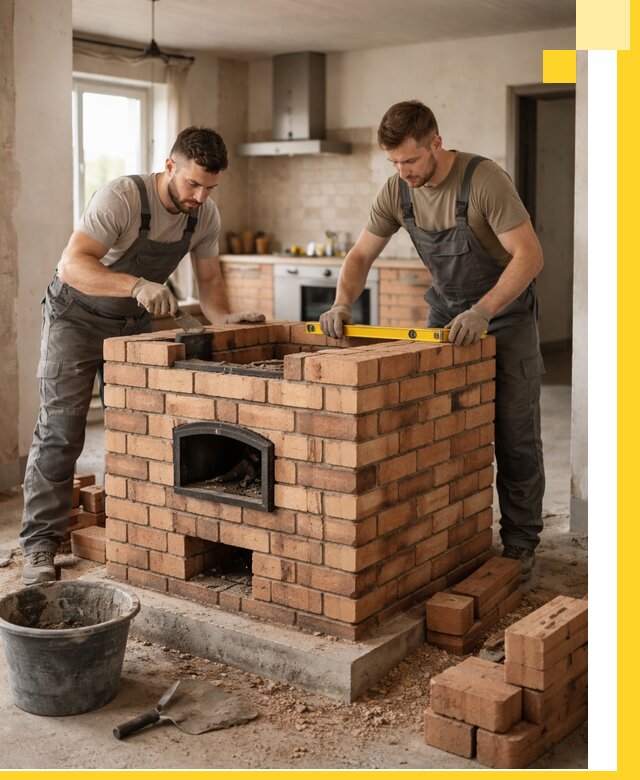 Установка и монтаж печей в частном доме в Сасове под ключ