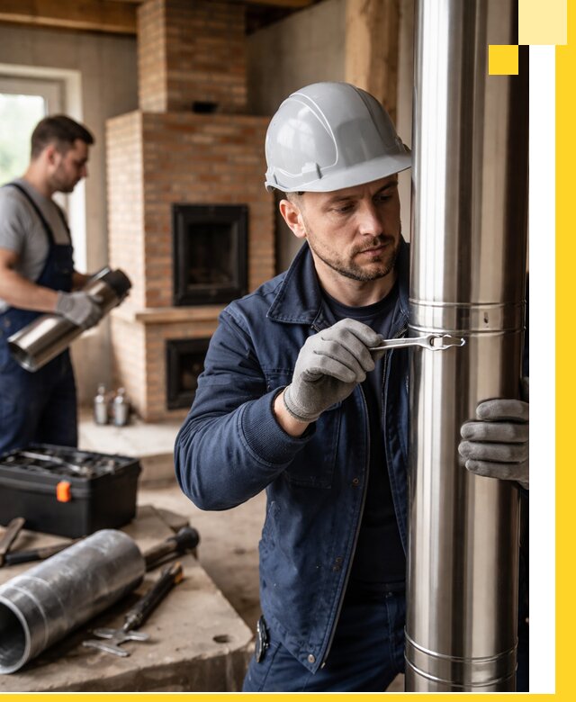 Профессиональный монтаж дымоходов для печей в Сасове