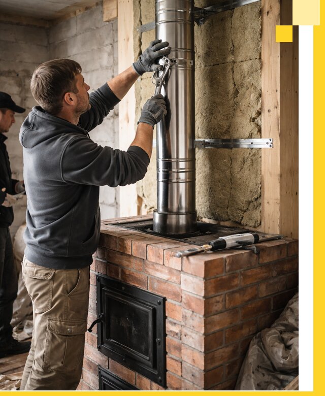 Изготовление и монтаж печей и дымоходов под ключ в Сасове