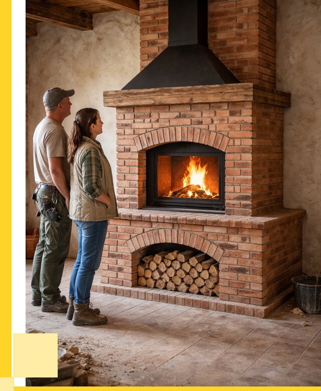 Печи камины из кирпича в Сасове от 121260 р. | ЭриданСсв