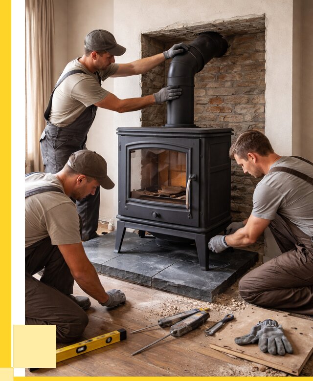 Монтаж печи камина в частном доме в Сасове от 25263 р. | ЭриданСсв