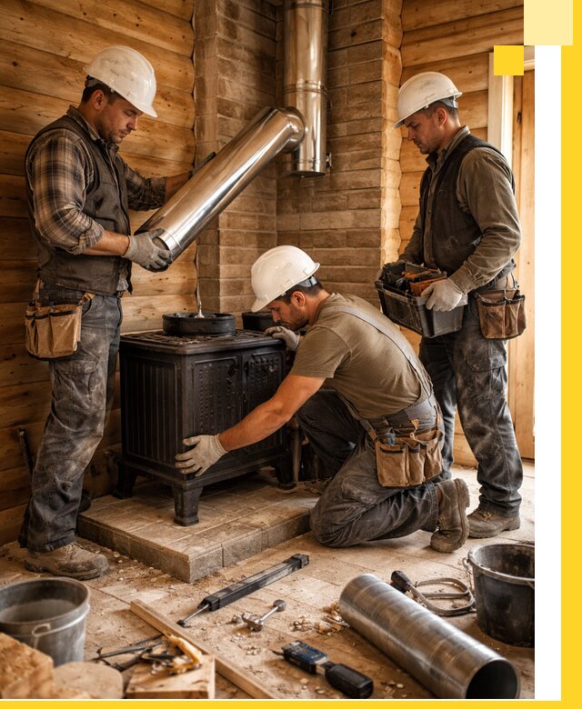 Профессиональный монтаж банных печей и дымоходов в Сасове