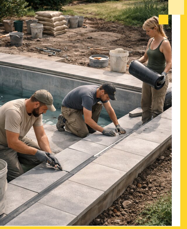 Строительство и монтаж уличных бассейнов под ключ в Сасове