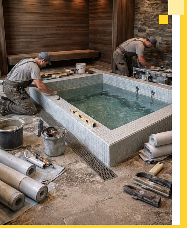 Установка и строительство бассейнов для сауны в Сасове