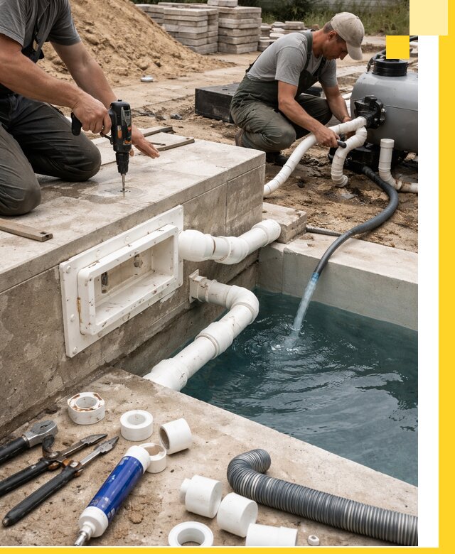 Строительство скиммерных бассейнов под ключ в Сасове