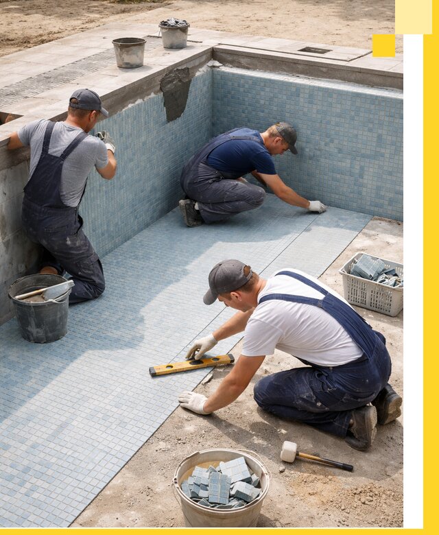 Укладка и установка плитки для бассейнов под ключ в Сасове