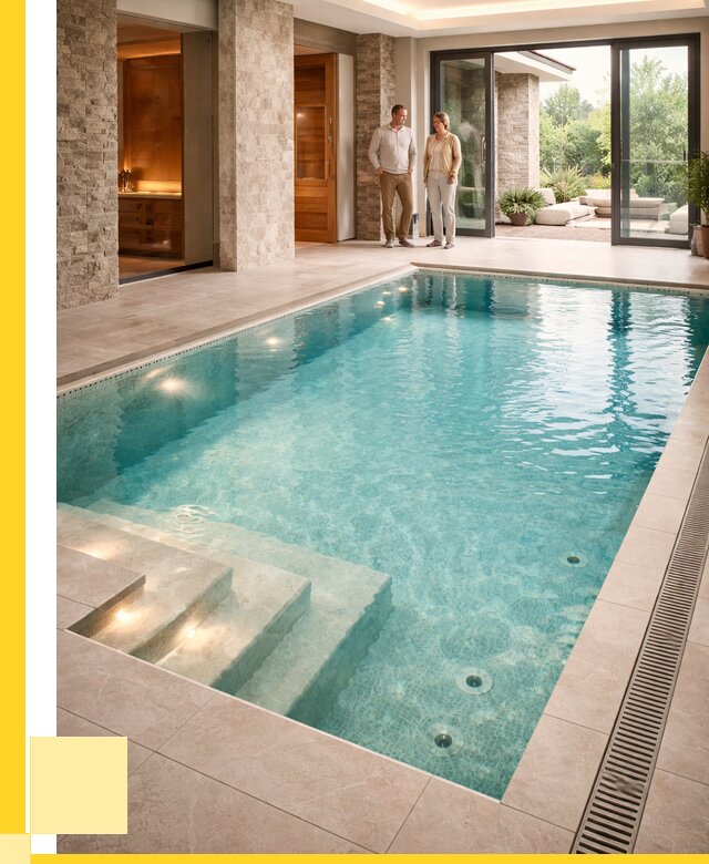 Бассейн во дворе в Сасове: проект, отделка от 1212600 р. | ЭриданСсв