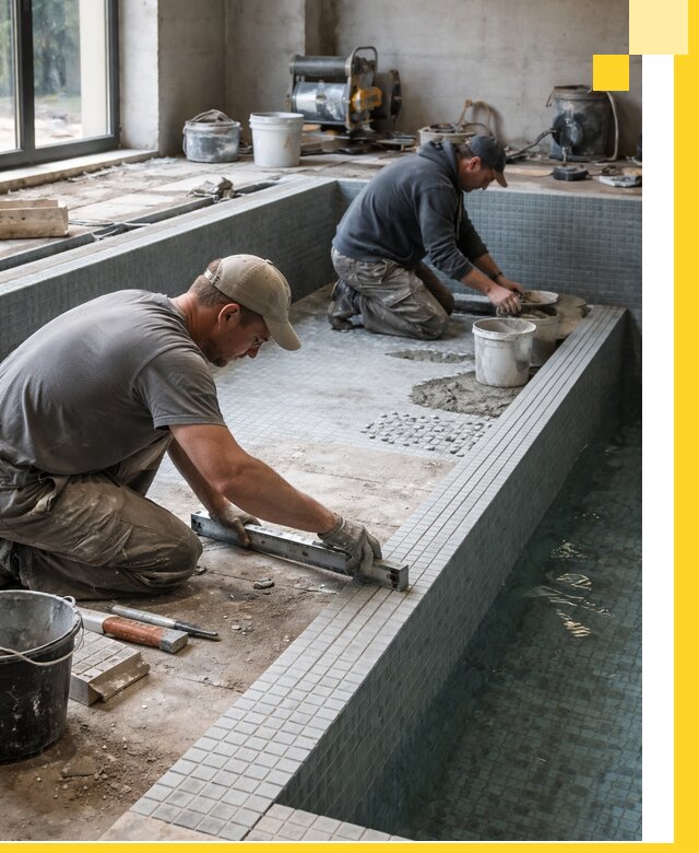 Строительство бассейна в частном доме в Сасове под ключ