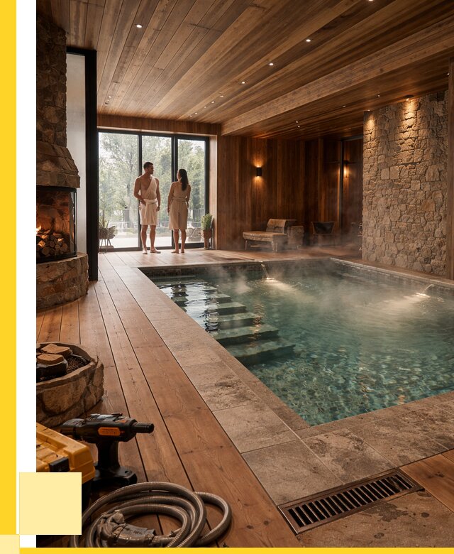 Проекты бань с бассейном под ключ в Сасове от 75788 р., ЭриданСсв