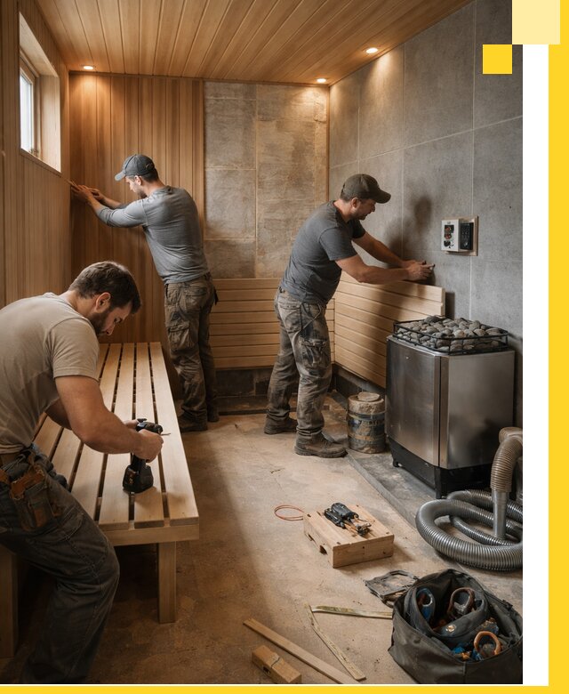 Сауны под ключ в Сасове, проектирование, строительство, отделка