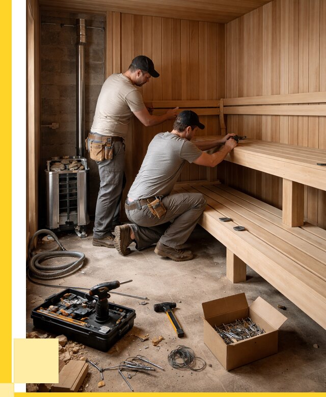 Монтаж саун под ключ в Сасове от 121260 р. | ЭриданСсв