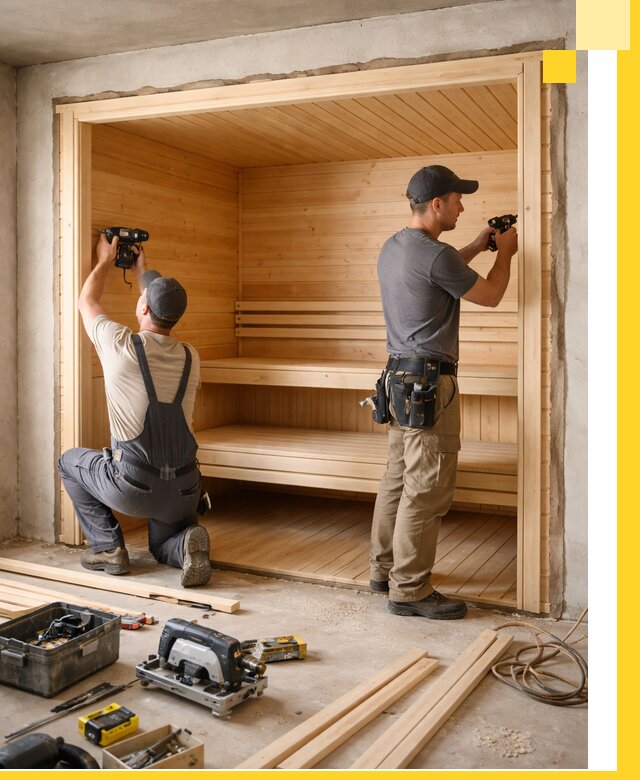 Монтаж саун под ключ в Сасове — проектирование и установка