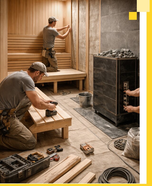 Дизайн и строительство интерьерных саун под ключ в Сасове