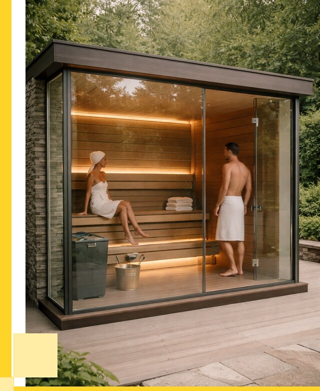 Сауна стеклянная и двери для сауны в Сасове от 252625 р. | ЭриданСсв