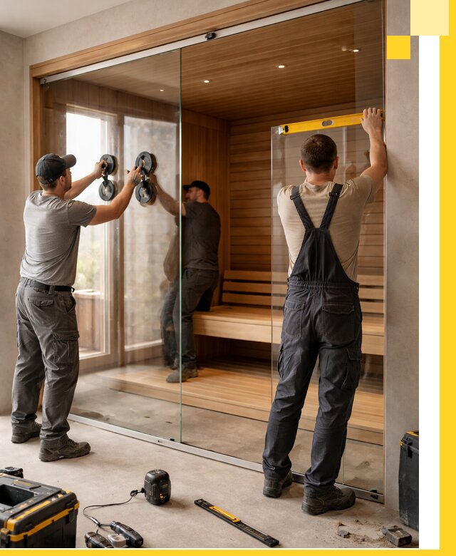 Производство и монтаж стеклянных саун под ключ в Сасове