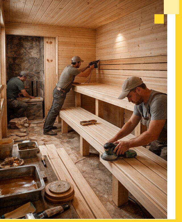 Профессиональная отделка бань в Сасове под ключ, с гарантией