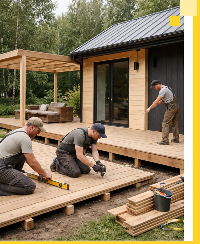 Строительство бань с террасой и бассейном под ключ в Сасове