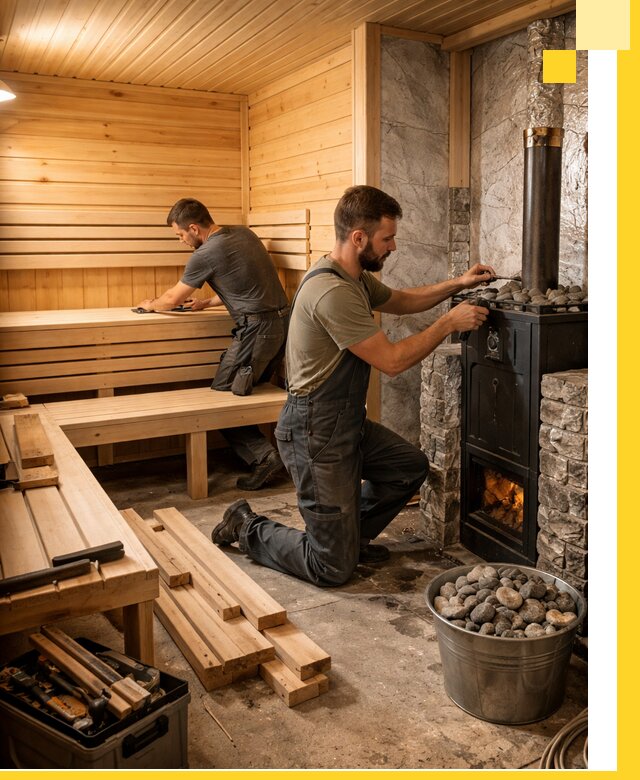 Дизайн и строительство интерьеров бань под ключ в Сасове