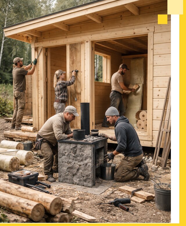 Купить баню под ключ в Сасове строительство монтаж отделка