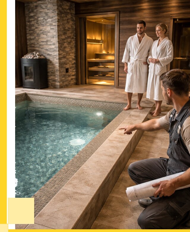 Проект бани с бассейном под ключ в Сасове от 65683 р. | ЭриданСсв