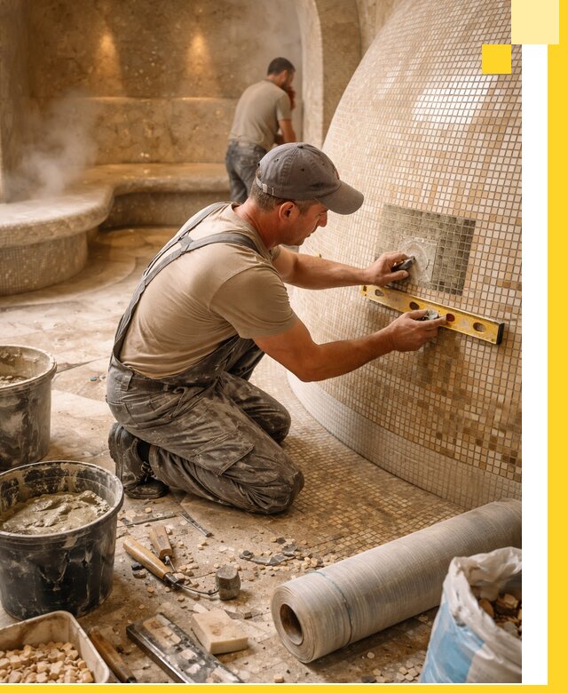 Хамам под ключ в Сасове: проектирование, строительство, отделка