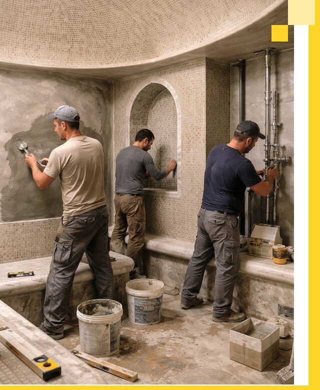 Профессиональный монтаж хамамов под ключ в Сасове с гарантией