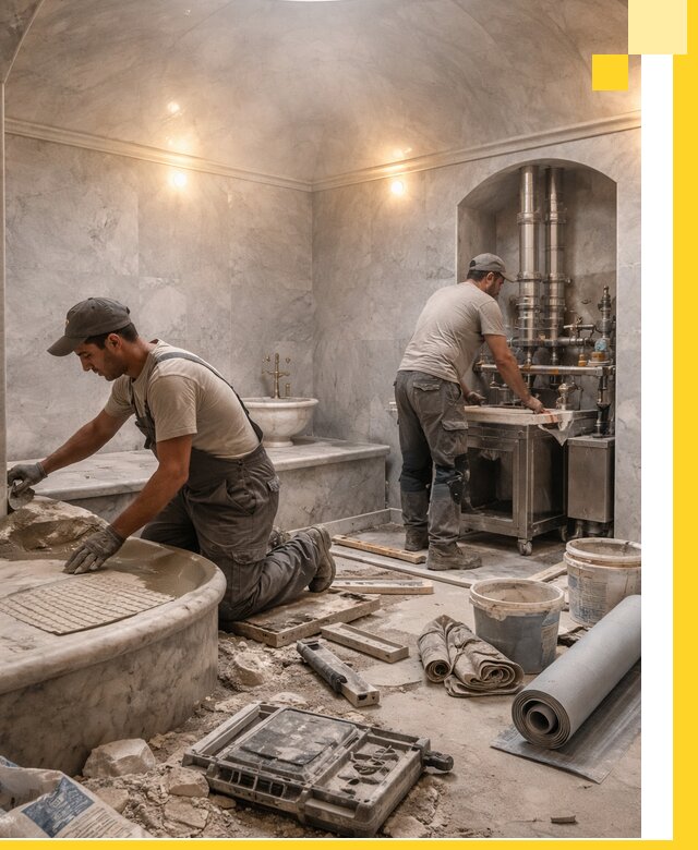 Строительство турецких бань хаммам под ключ в Сасове