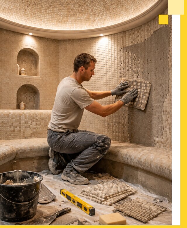 Устройство и монтаж домашнего хамама под ключ в Сасове