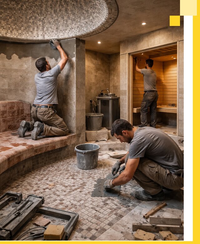 Проект и строительство хамама бани и сауны под ключ в Сасове