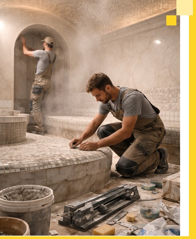 Профессиональный дизайн хамама и SPA под ключ в Сасове