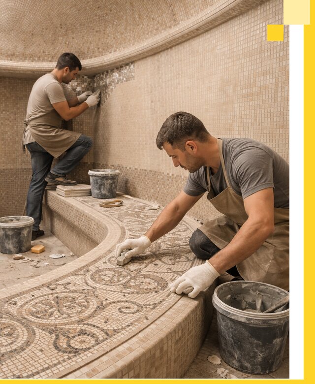 Плитка для хамама в Сасове, укладка, подбор и поставка