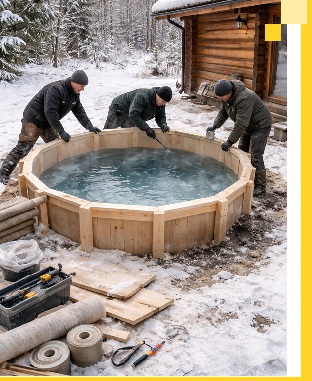 Изготовление и установка ледяных купелей под ключ в Сасове
